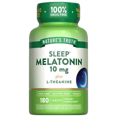 Nature'S Truth Melatonin 10 Mg Tablets - 180 Count - Image 1
