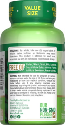 Nature'S Truth Melatonin 10 Mg Tablets - 180 Count - Image 3