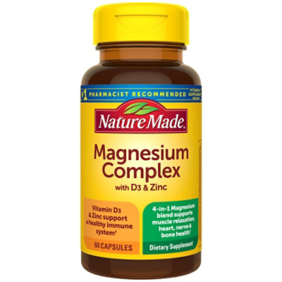 Nature Made Magnesium Complex Capsules - 60 Count - Image 1