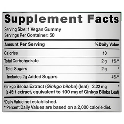 Nature'S Truth Ginkgo Biloba Gummies - 50 Count - Image 4