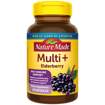 Nature Made Multi Elderberry Capsules - 60 Count - Image 1