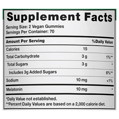 Nature'S Truth Melatonin 10 Mg Gummies - 140 Count - Image 2