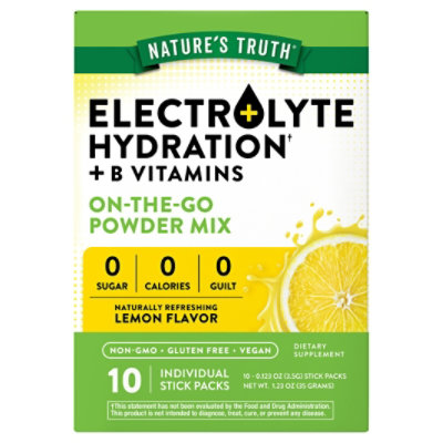 Nature'S Truth Electrolyte Powder Stick Packs - 10 Count - Image 2