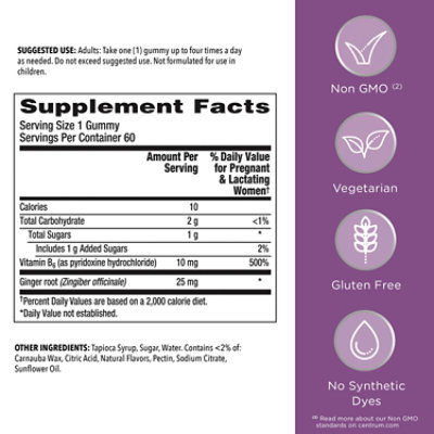 Centrum Morning Sickness Gummies - 60 Count - Image 4