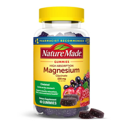 Nature Made Magnesium Glycinate Gummies - 40 Count - Image 1