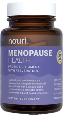 Nouri Menopause Health Probiotic Capsules - 30 Count - Image 1