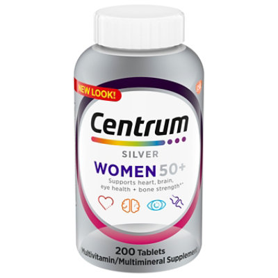 Centrum Silver Womens Multivitamin Tablets - 200 Count - Image 1