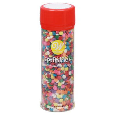 Wilton Rainbow Colored Confetti Sprinkles - 3.38 Oz - Image 2