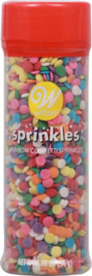 Wilton Rainbow Colored Confetti Sprinkles - 3.38 Oz - Image 1