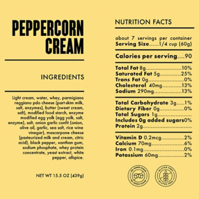 Cucina Moderna Peppercorn Cream Pasta Sauce - 15.5 Oz - Image 4