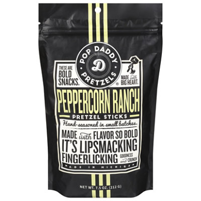 Pop Daddy Popcorn & Pretzels Pretzel Peppercorn Ranch - 7.5 Oz - Image 3