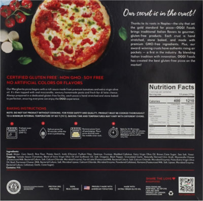 Pizza Oggi Margherita Vegetarian Pizza - 18.7 Oz - Image 5