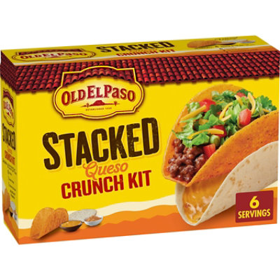 Old El Paso Stacked Queso Crunch Taco Dinner Kit 6 Count - 13.25 Oz - Image 3