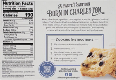 Brothers Gerard Baking Co Blueberry Scones Box - 12 Oz - Image 6