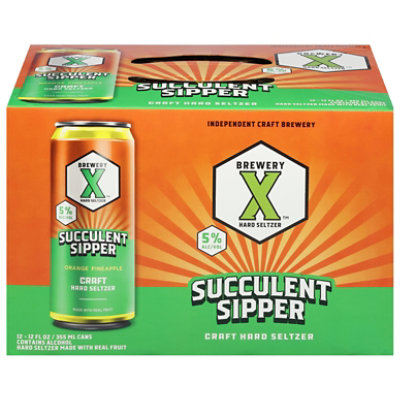 Brewery X Succulent Sipper Hard Seltzer In Cans - 12-12 Fl. Oz. - Image 3