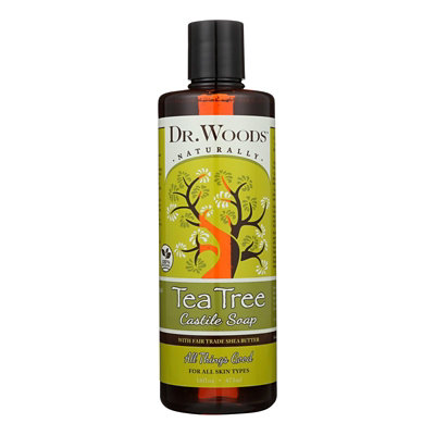 Dr. Woods Shea Vision Pure Castile Soap Tea Tree - 16 fl oz - Image 1
