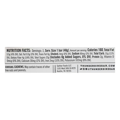Thunderbird - Bar Cashew Fig Carrot 1.7 oz (Pack of 12) - Image 2