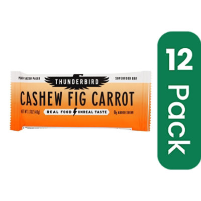 Thunderbird - Bar Cashew Fig Carrot 1.7 oz (Pack of 12) - Image 1