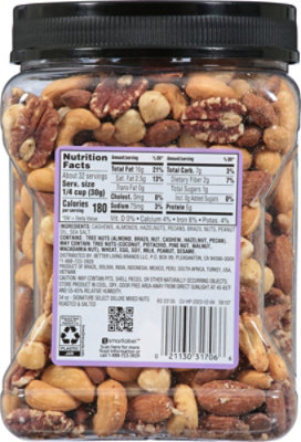 Signature SELECT Roasted And Salted Mix Nuts Deluxe - 34 Oz - Image 6