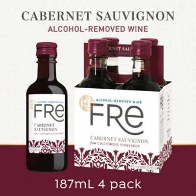 Netter Home Fre California Alcohol Removed Cabernet Sauvignon Wine - 4-187 Ml - Image 1