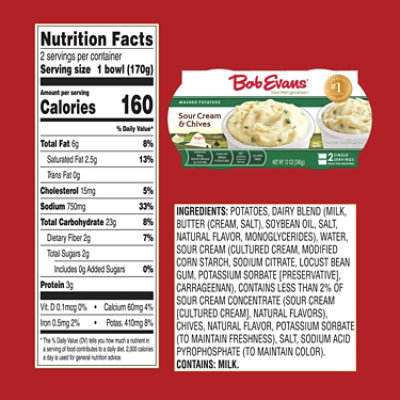 Bob Evans Sour Cream and Chives Mashed Potatoes - 12 Oz - Image 7