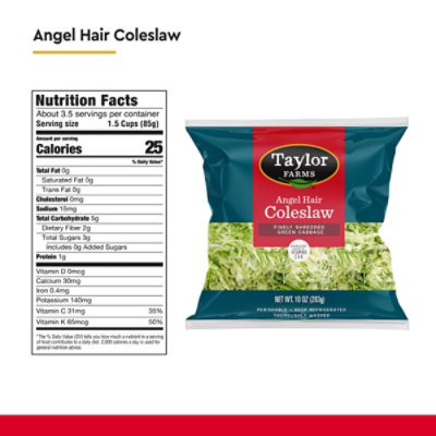 Taylor Farms Angel Hair Coleslaw - 10 Oz - Image 4