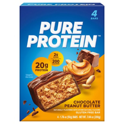 Pure Chocolate Peanut Butter Protein Bar Value Pack - 4 Count - Image 3