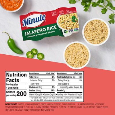 Minute Ready To Serve Jalapeno Rice Cups -  2- 4.4 Oz - Image 4