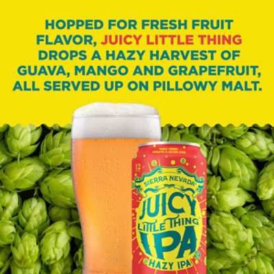 Sierra Nevada Juicy Little Thing Hazy IPA Craft Beer In Cans - 6-12 Oz - Image 3