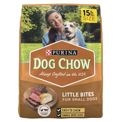 Purina Dog Chow Chicken and Beef Little Bites For Small Dogs 15 Lb randalls