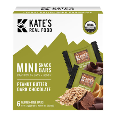 Kate's Real Food Peanut Butter Dark Chocolate Bars - 6-2.2 Oz - Image 1