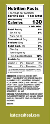Kate's Real Food Peanut Butter Dark Chocolate Bars - 6-2.2 Oz - Image 2