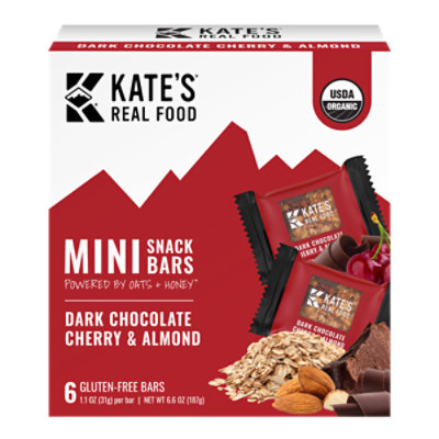 Kate's Real Food Dark Chocolate Cherry Almond Bars - 6-2.2 Oz - Image 1