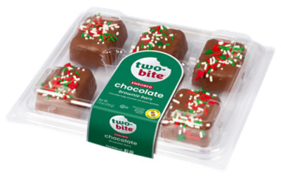 Two Bite Holiday Decorated Brownie Bar - 7.4 Oz - Image 1