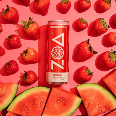 Zoa Strawberry Watermelon Zero Sugar Energy Drink 12-12 Fl. Oz. - Image 3