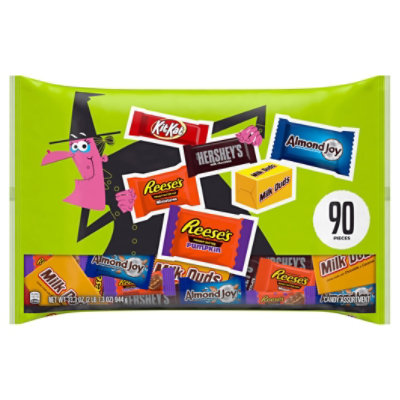 Hershey Assorted Chocolate Flavored Halloween Candy Variety Bag 90 Count - 33.3 Oz - Image 1