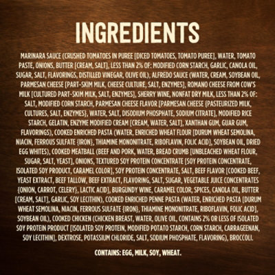 Marie Callender's Duos Meatball Marinara Fettuccini With Chicken & Broccoli Frozen Meal - 14 Oz - Image 5