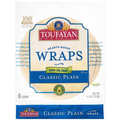 Toufayan Plain Wraps - 11 Oz - Image 2