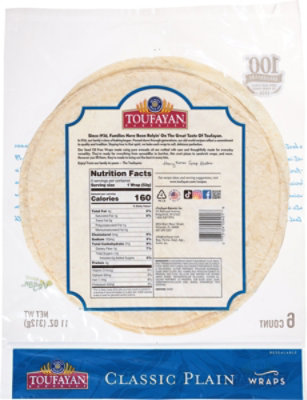 Toufayan Plain Wraps - 11 Oz - Image 5