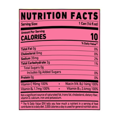 GHOST Sour Pink Lemonade Energy Drink - 12 Fl. Oz. - Image 3