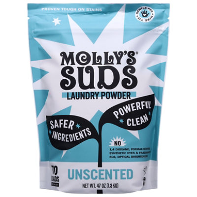 Molly's Suds Unscented Laundry Powder 70 Count - 47 Oz - Image 1