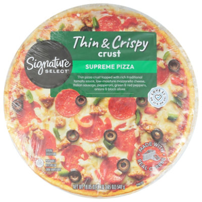 Signature SELECT Supreme Pizza Thin And Crispy Crust - 19.05 Oz - Image 3