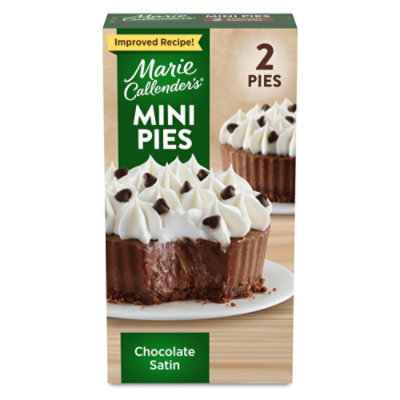 Marie Callender's Chocolate Satin Frozen Mini Pies - 6 Oz