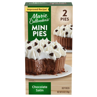 Marie Callender's Chocolate Satin Frozen Mini Pies - 6 Oz - Image 3