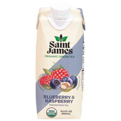 saint james iced tea blueberry raspberry organic Green Tea - 16.9 Fl. Oz. - Image 3