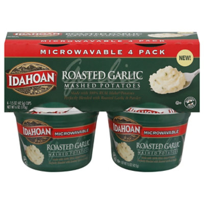 Idahoan Roasted Garlic Cups - 4-1.5 Oz - Image 3