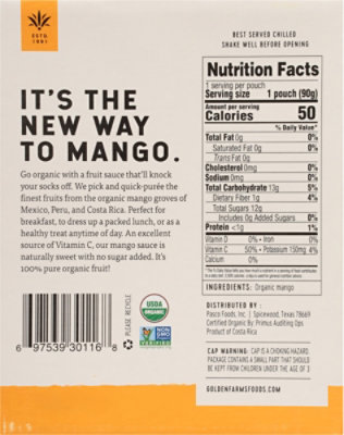 Golden Farms Organic Mango Pouch - 4-3.17 OZ - Image 5