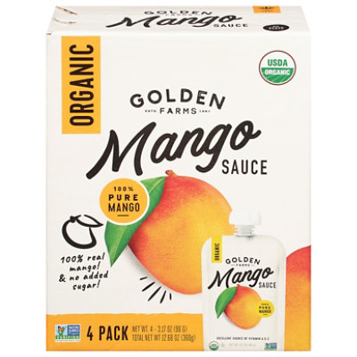 Golden Farms Organic Mango Pouch - 4-3.17 OZ - Image 1