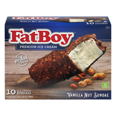 Fatboy Nut Sundae Vanilla Ice Cream Bar - 30 FZ - Image 3