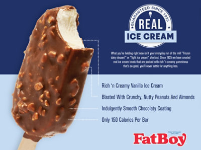 Fatboy Nut Sundae Vanilla Ice Cream Bar - 30 FZ - Image 6